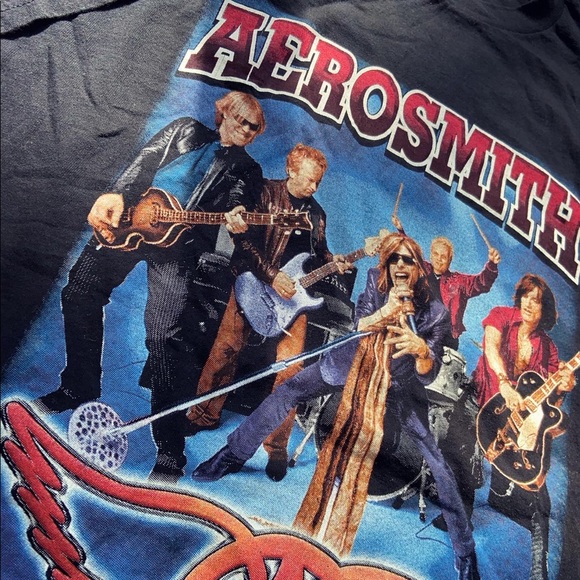 2001 Aerosmith Just Push Play Tour Tee - Picture 2 of 5